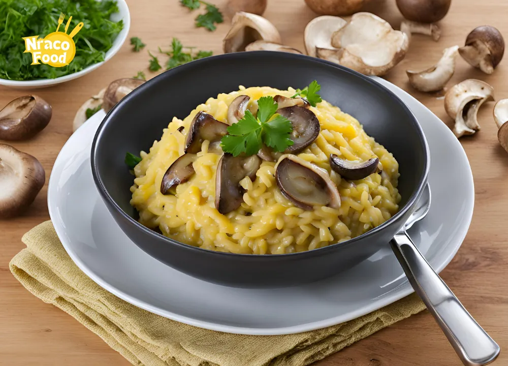 mushroom saffron risotto